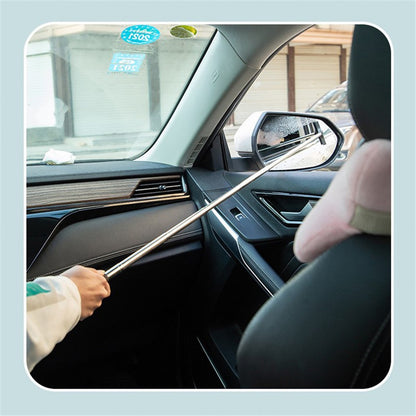 Portable Retractable Car Rearview Mirror Wiper Quick Water Mist Removal Vehicle Rearview Mirror Glass Cleaning Tool