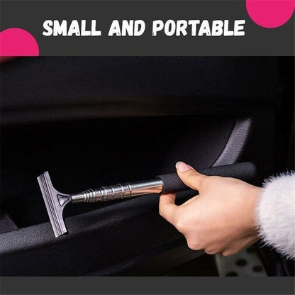 Portable Retractable Car Rearview Mirror Wiper Quick Water Mist Removal Vehicle Rearview Mirror Glass Cleaning Tool