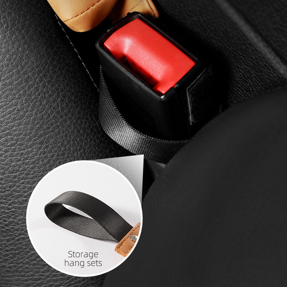 QUEES Car Seat Side Gap Storage Bag Organizer PU Leather Slit Pocket Filler