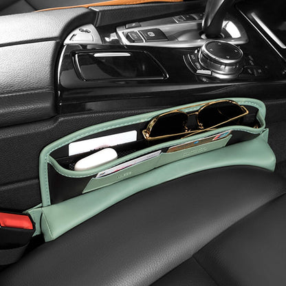 QUEES Car Seat Side Gap Storage Bag Organizer PU Leather Slit Pocket Filler