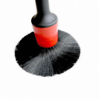 5 Different Sizes Detailing Brush Mixed Fiber Plastic Handle Automotive Brushes Set for Cleaning Wheels Engine Interior Air Vents Car Motorcycle