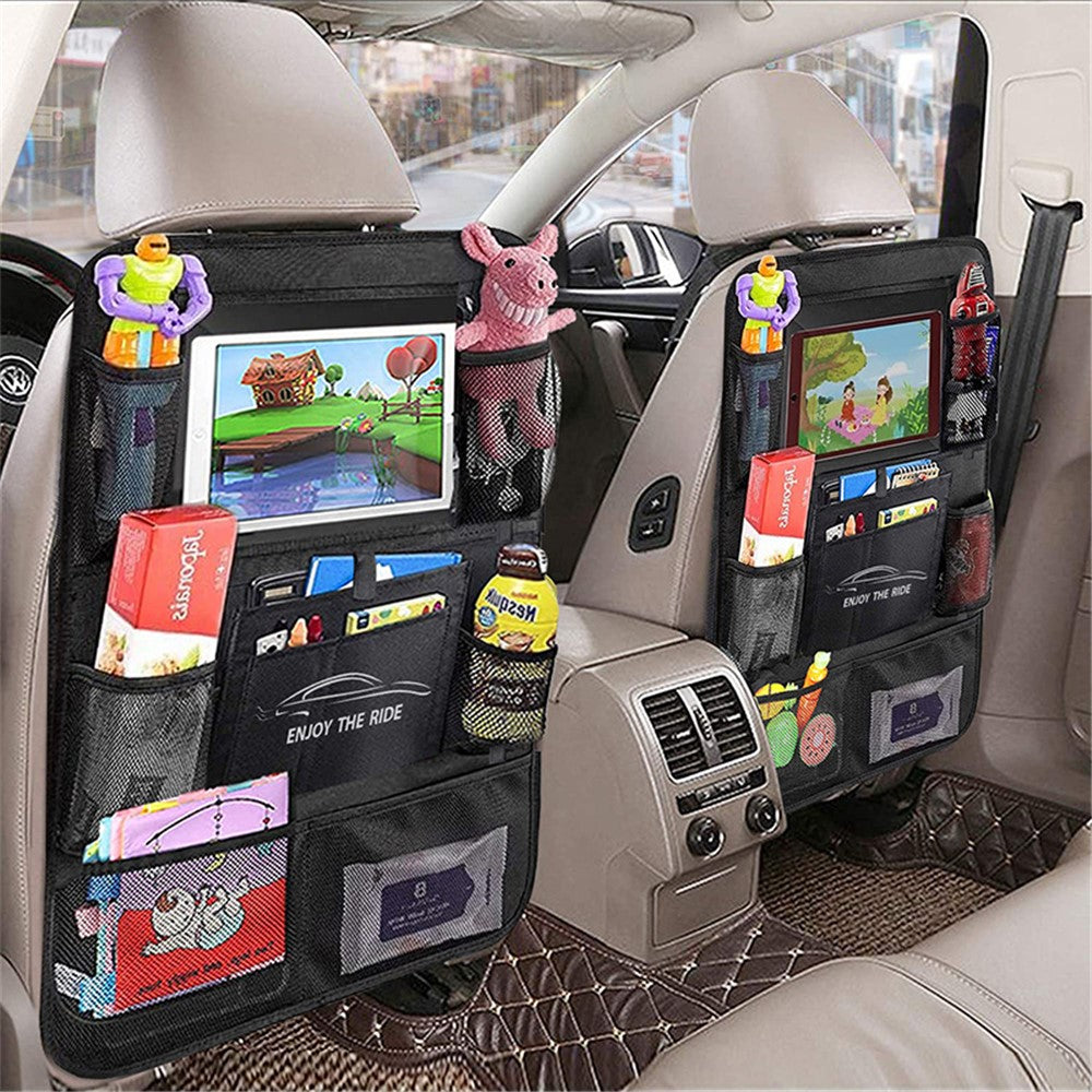 JINGDINGTAI TG-JJ004 Car Back Seat Hanging Storage Bag Oxford Cloth Phone Tablet Sundries Organizer