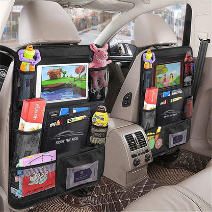 JINGDINGTAI TG-JJ004 Car Back Seat Hanging Storage Bag Oxford Cloth Phone Tablet Sundries Organizer