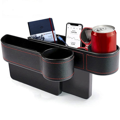 AC-ON-041 Car Seat Seam Storage Box Multifunctional Seat Gap Organizer Phone Beverage Cup Holder