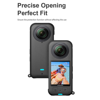 For Insta360 X3 Protective Cover, Panoramic Camera Scratch Resistant Soft Silicone Case