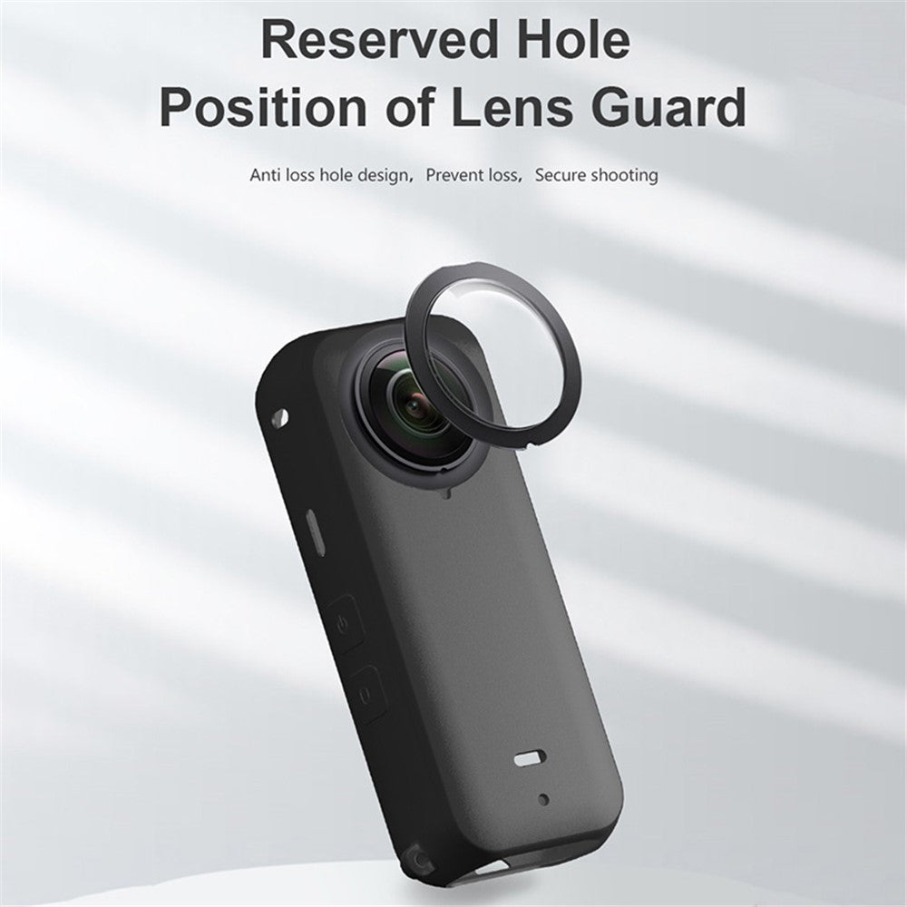 For Insta360 X3 Protective Cover, Panoramic Camera Scratch Resistant Soft Silicone Case