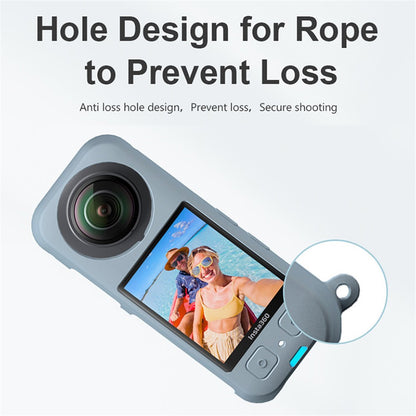 For Insta360 X3 Protective Cover, Panoramic Camera Scratch Resistant Soft Silicone Case