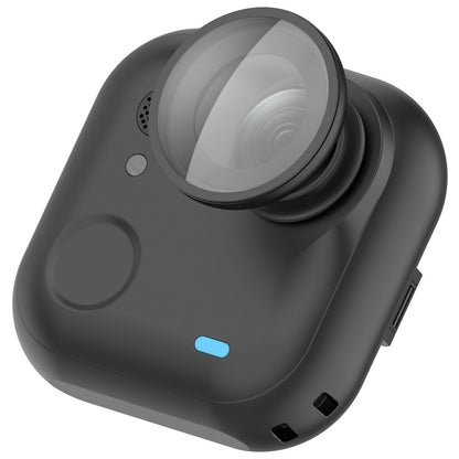 For Insta360 Go Ultra Lens Protector Curved Optical Tempered Glass Camera Cover Shield with Cleaning Cloth