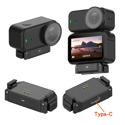 For DJI Osmo Nano / Action 6 Quick Release Mount Magnetic Adapter Charging Base with 1 / 4" Thread Screw