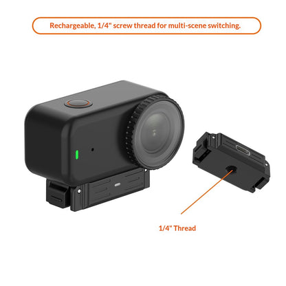 For DJI Osmo Nano / Action 6 Quick Release Mount Magnetic Adapter Charging Base with 1 / 4" Thread Screw