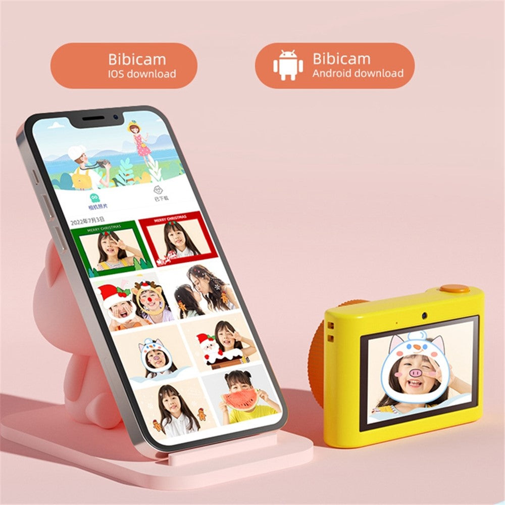 C5 1080P 48MP 3'' IPS Screen Children Camera Touch Controlled Kids Camera Toy for Birthday Christmas Day Gift