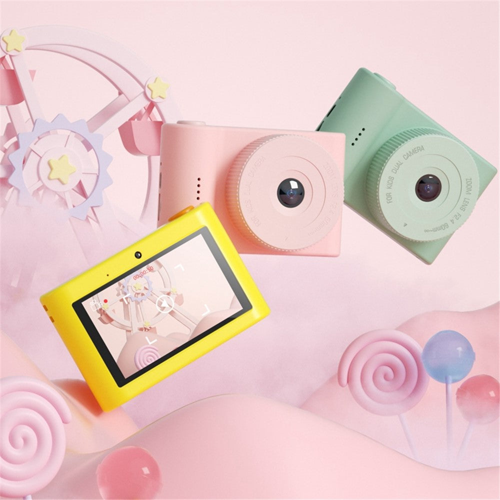 C5 1080P 48MP 3'' IPS Screen Children Camera Touch Controlled Kids Camera Toy for Birthday Christmas Day Gift