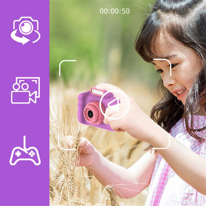 H7 Kids Camera 4000W Front / Rear Dual-Lens Digital Camera Portable Handheld Video Camera Toy Support 32G Memory Card