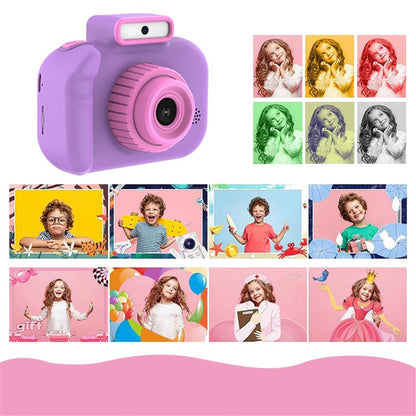 H7 Kids Camera 4000W Front / Rear Dual-Lens Digital Camera Portable Handheld Video Camera Toy Support 32G Memory Card