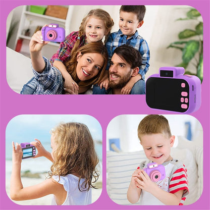H7 Kids Camera 4000W Front / Rear Dual-Lens Digital Camera Portable Handheld Video Camera Toy Support 32G Memory Card