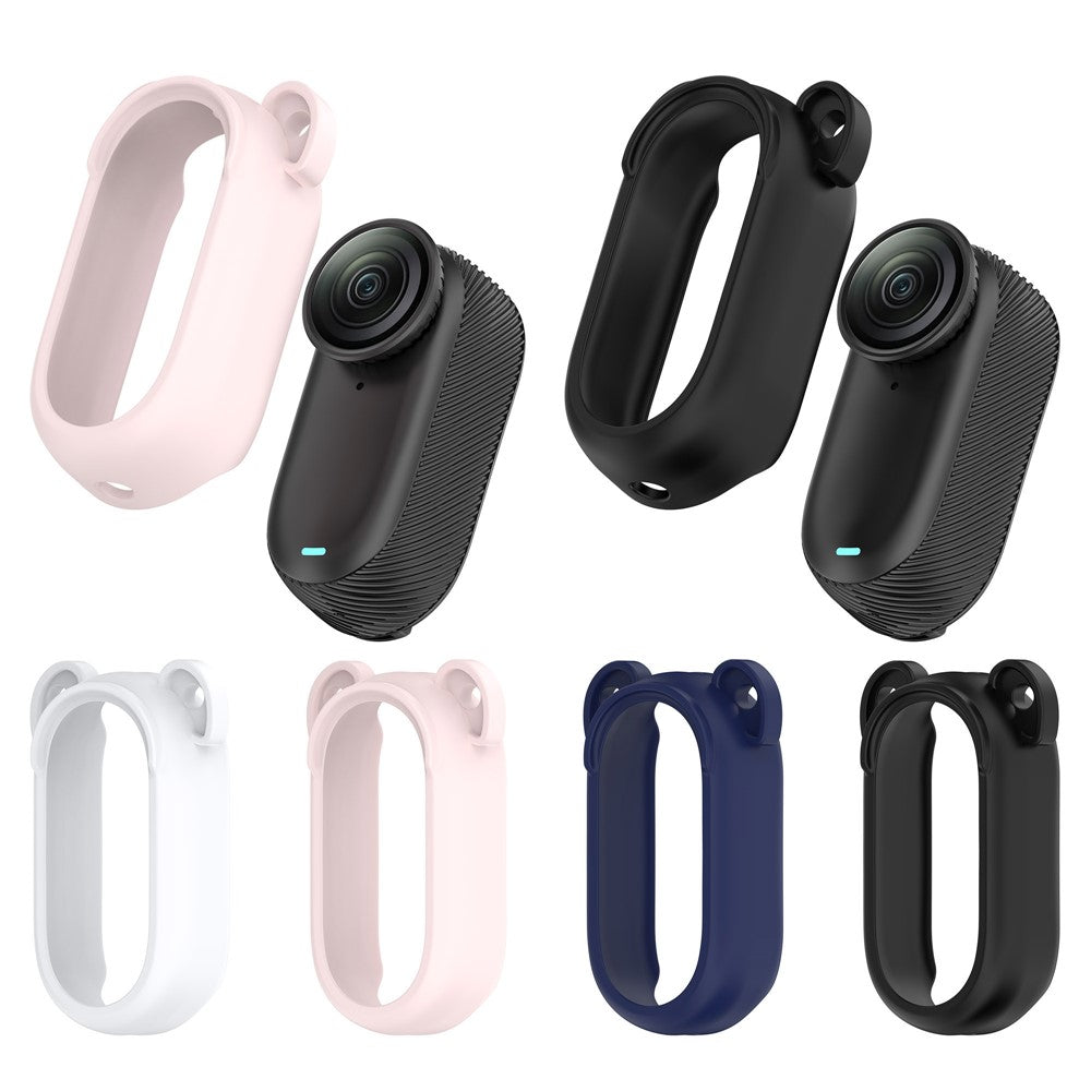 For Insta360 GO 2 Silicone Protective Case Hollow Design Anti-Drop Camera Cover