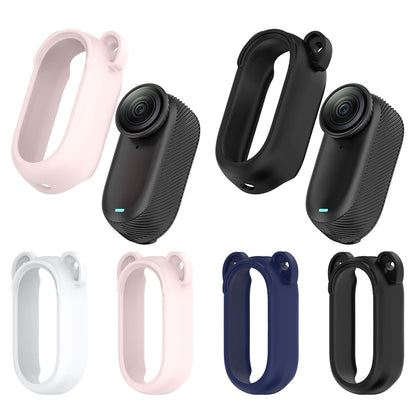 For Insta360 GO 2 Silicone Protective Case Hollow Design Anti-Drop Camera Cover