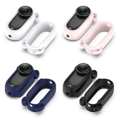 For Insta360 GO 2 Silicone Protective Case Hollow Design Anti-Drop Camera Cover