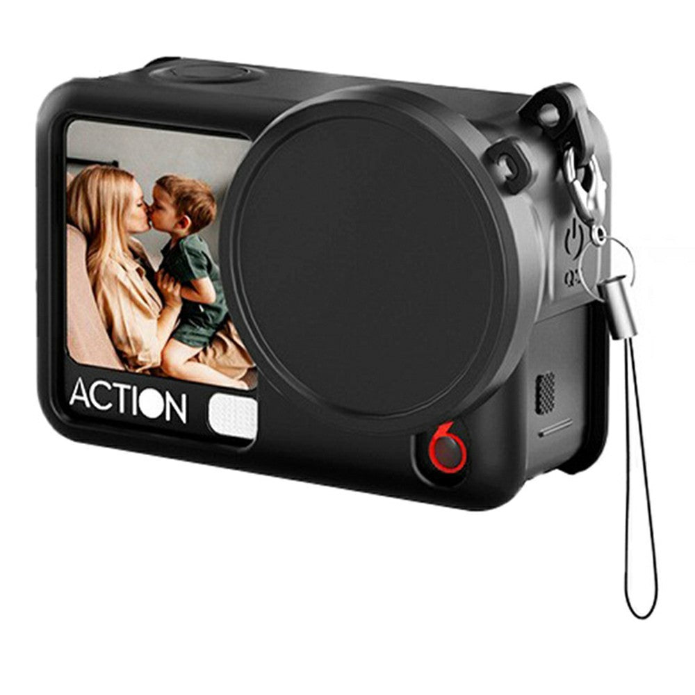 For DJI Osmo Action 6 Silicone Case Lens Cap Protective Cover Anti Drop Camera Accessory