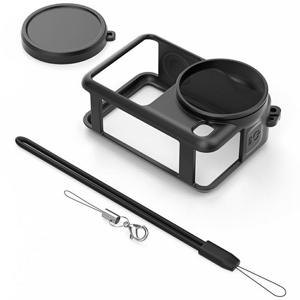 For DJI Osmo Action 6 Silicone Case Lens Cap Protective Cover Anti Drop Camera Accessory