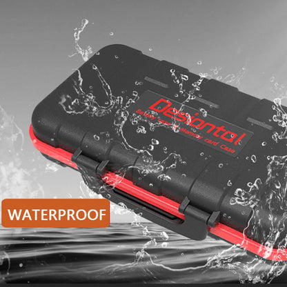 Outdoor Travel Camera Battery Memory Card ABS+Rubber Protection Box SD / CF / TF Card Portable Storage Box