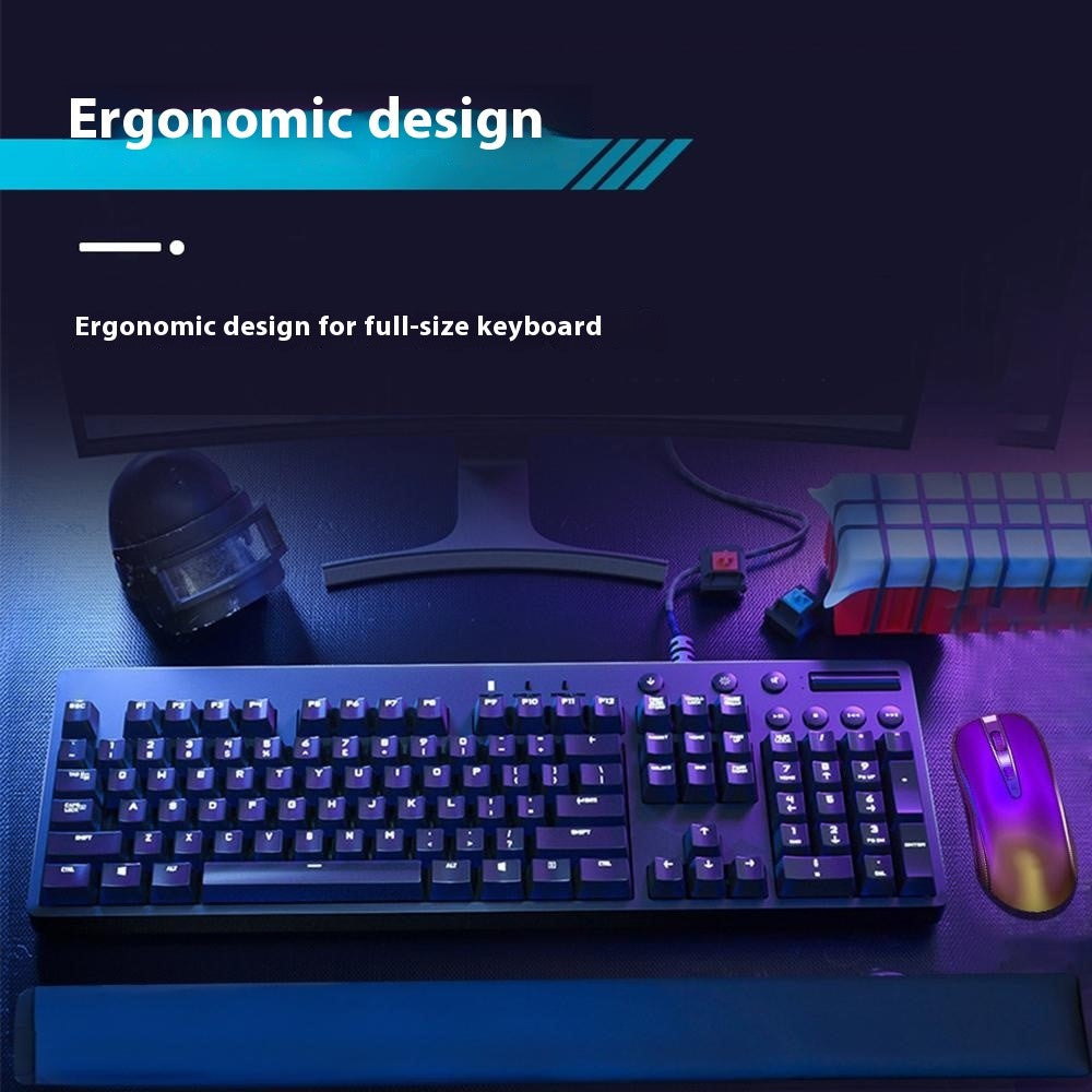 30x20x2.5cm Office Gaming Mouse Pad with Wrist Rest Memory Foam Relieve Fatigue Mouse Mat