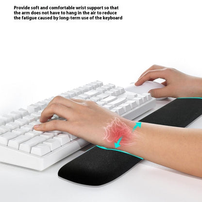 30x20x2.5cm Office Gaming Mouse Pad with Wrist Rest Memory Foam Relieve Fatigue Mouse Mat