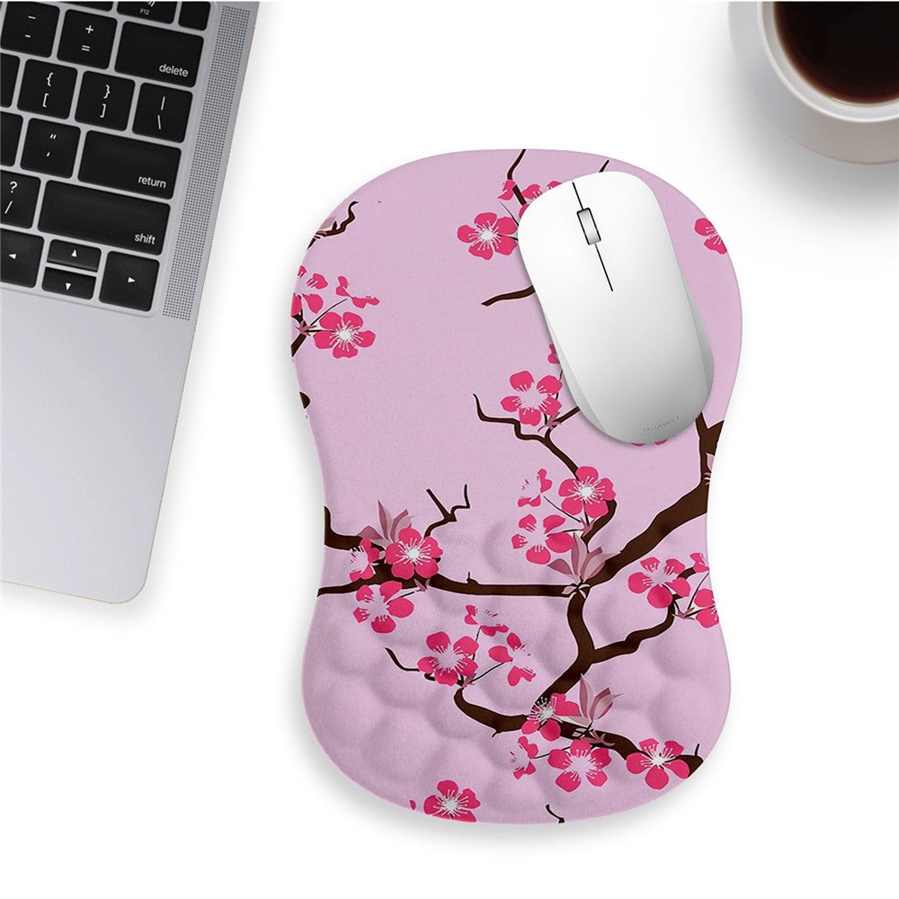 30x20x2.5cm Office Gaming Mouse Pad with Wrist Rest Memory Foam Relieve Fatigue Mouse Mat