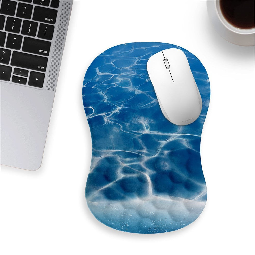 30x20x2.5cm Office Gaming Mouse Pad with Wrist Rest Memory Foam Relieve Fatigue Mouse Mat