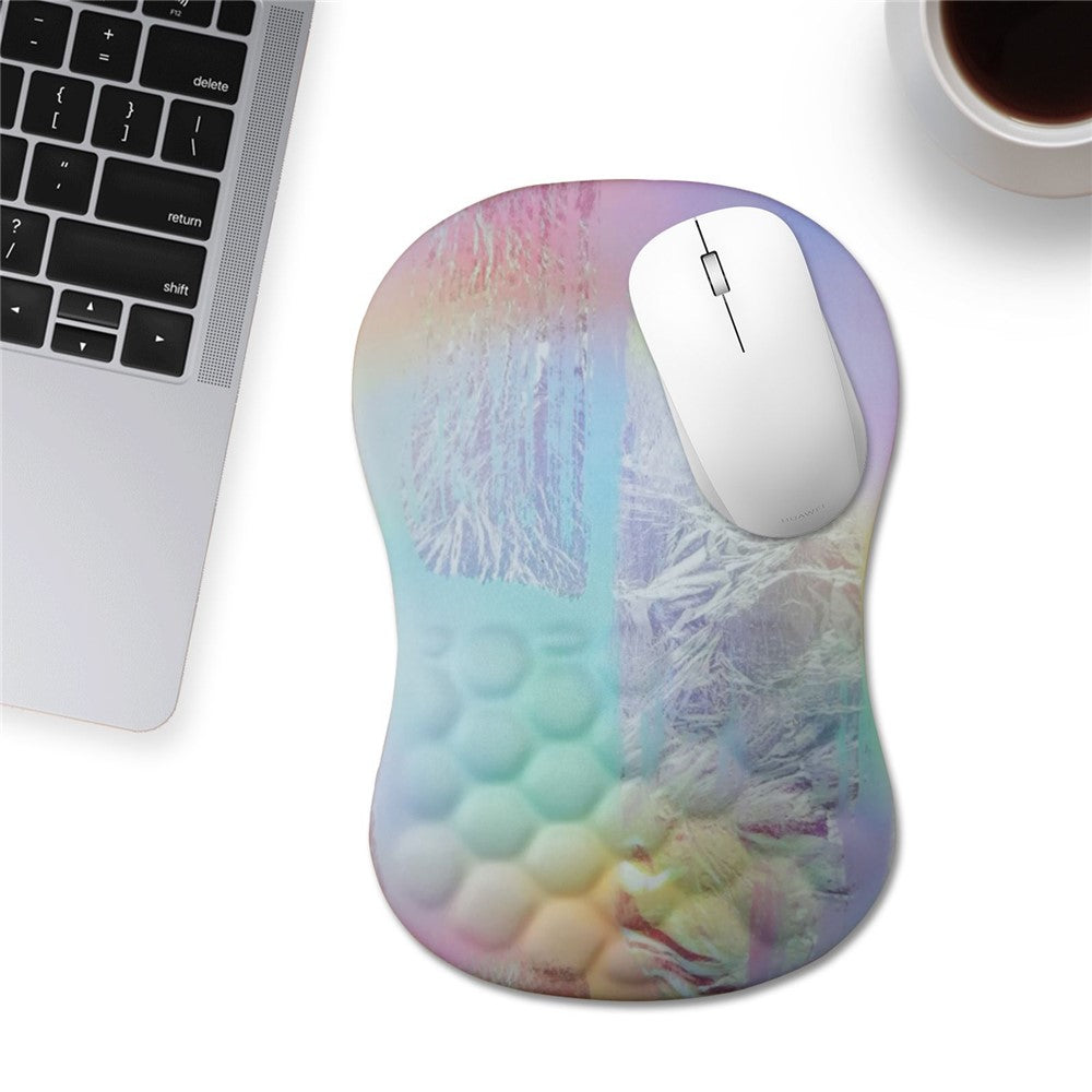 30x20x2.5cm Office Gaming Mouse Pad with Wrist Rest Memory Foam Relieve Fatigue Mouse Mat