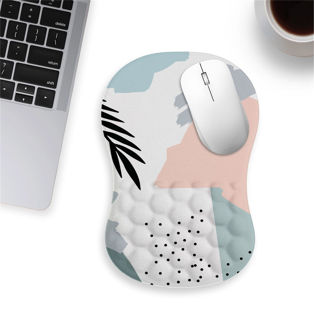 30x20x2.5cm Office Gaming Mouse Pad with Wrist Rest Memory Foam Relieve Fatigue Mouse Mat