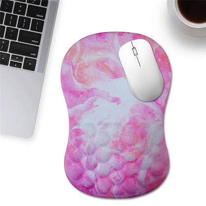 30x20x2.5cm Office Gaming Mouse Pad with Wrist Rest Memory Foam Relieve Fatigue Mouse Mat