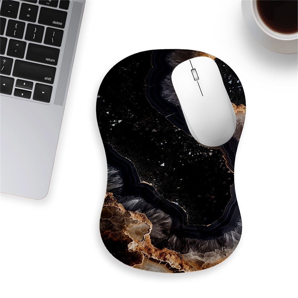 30x20x2.5cm Office Gaming Mouse Pad with Wrist Rest Memory Foam Relieve Fatigue Mouse Mat