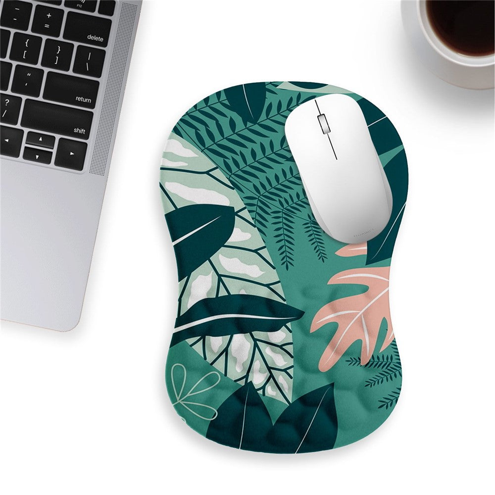 30x20x2.5cm Office Gaming Mouse Pad with Wrist Rest Memory Foam Relieve Fatigue Mouse Mat