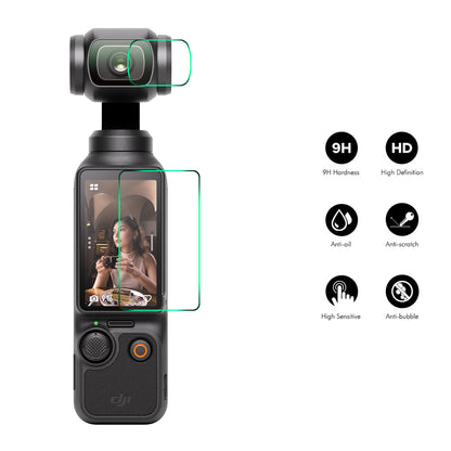 ENKAY HAT PRINCE For DJI Osmo Pocket 3 2Pcs Screen Protector   9H High Aluminum-Silicon Glass Film