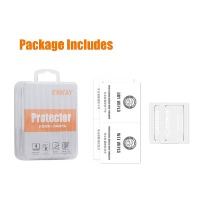 ENKAY HAT PRINCE For DJI Osmo 360 2Pcs Screen Protector   9H High Aluminum-Silicon Glass Film