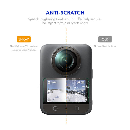 ENKAY HAT PRINCE For DJI Osmo 360 Screen Protector   9H High Aluminum-Silicon Glass Film