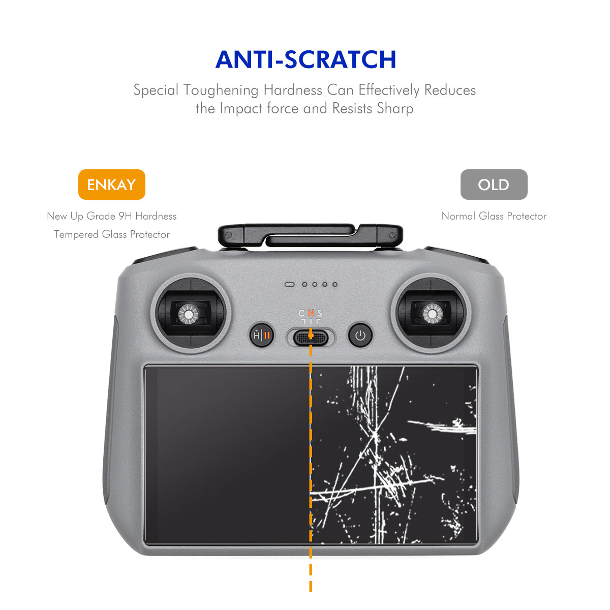 ENKAY HAT PRINCE For DJI RC / DJI RC 2 2Pcs Screen Protector   9H High Aluminum-Silicon Glass Film