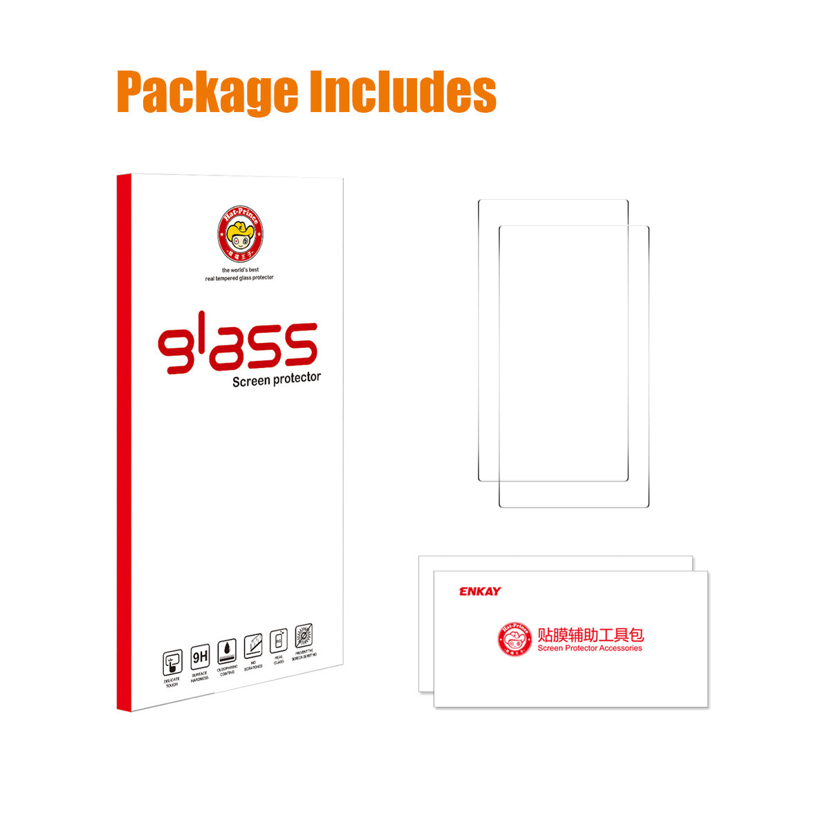 ENKAY HAT PRINCE For DJI RC / DJI RC 2 2Pcs Screen Protector   9H High Aluminum-Silicon Glass Film