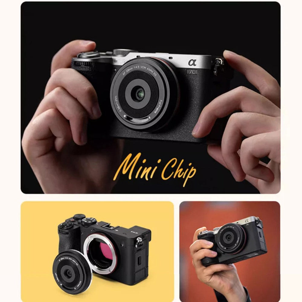 VILTROX For Sony FE Mount Mirrorless Camera Full Frame Prime Pancake Lens 28mm F4.5 Auto Focus Lens