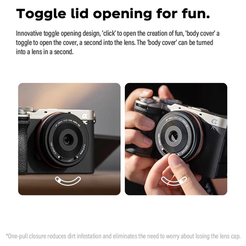 VILTROX For Sony FE Mount Mirrorless Camera Full Frame Prime Pancake Lens 28mm F4.5 Auto Focus Lens