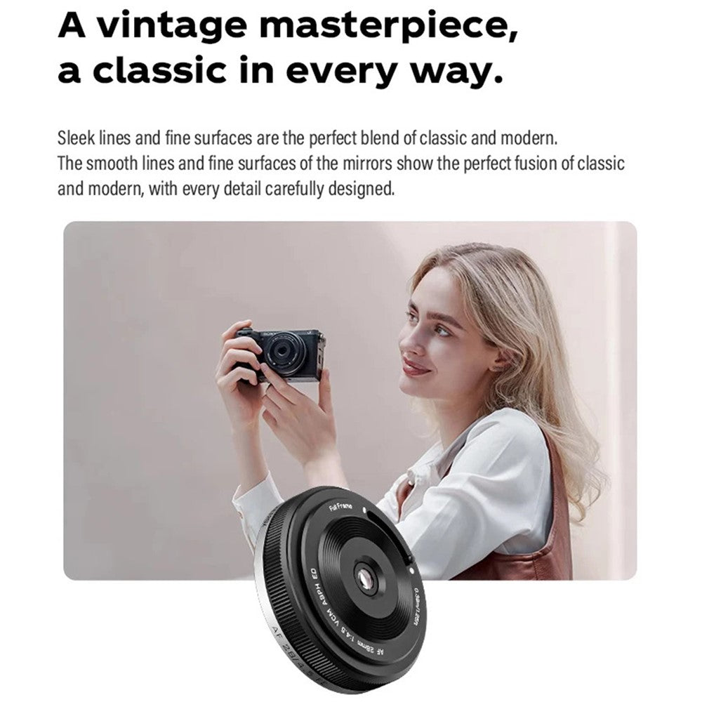 VILTROX For Sony FE Mount Mirrorless Camera Full Frame Prime Pancake Lens 28mm F4.5 Auto Focus Lens