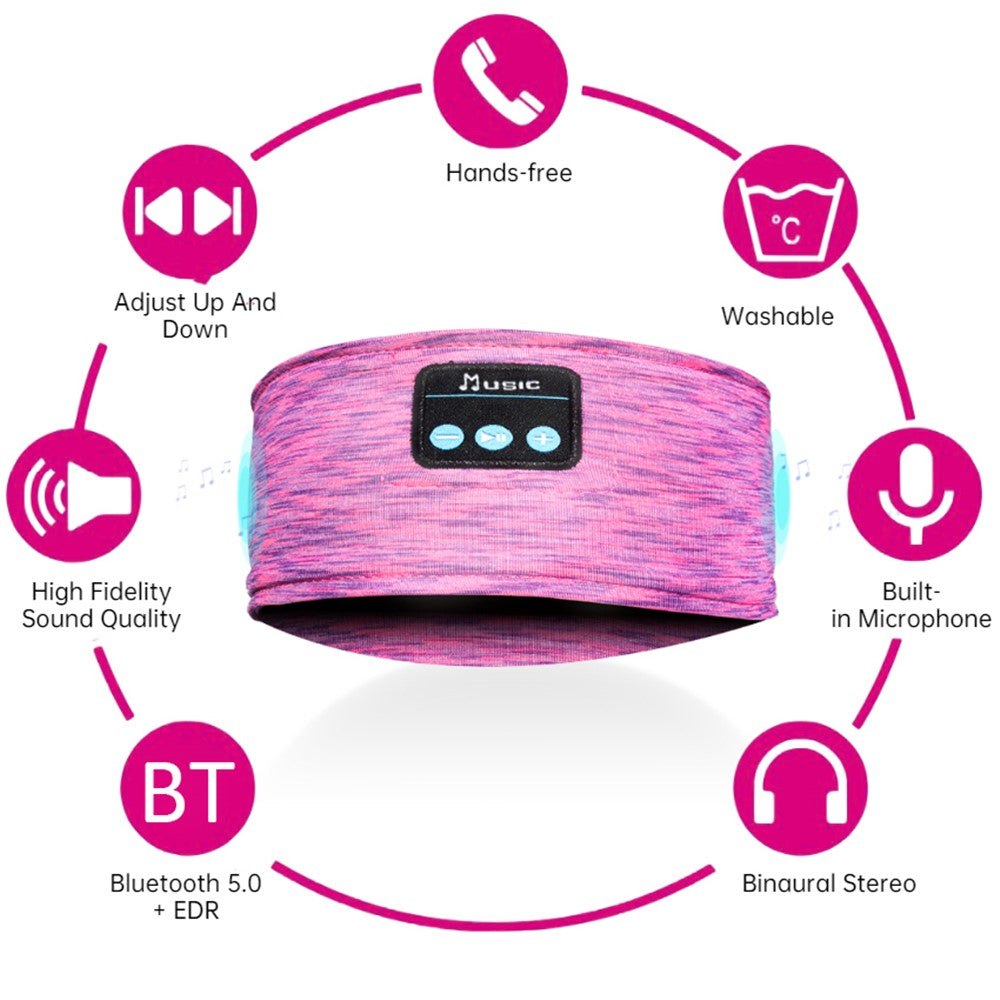 Bluetooth-compatible Headband Wireless Music Call Headset Hair Band for Sleeping Fitness Jogging Yoga