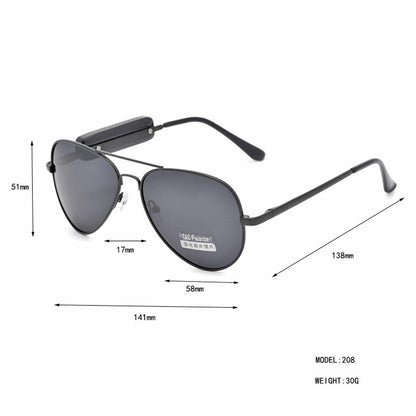 Bluetooth Call Music Player Glasses Headset Polarized Sunglasses Smart Audio Glasses