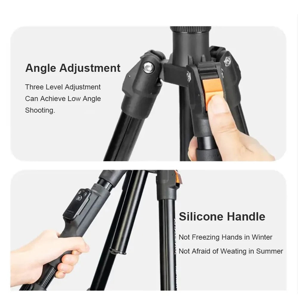 YUNTENG VCT-180 Foldable Photography Live Streaming Stand Camera Tripod Smartphone Bluetooth-Compatible Selfie Stick