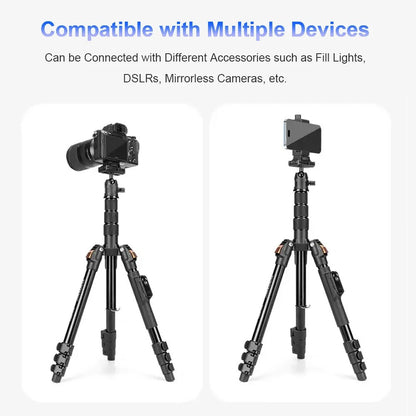 YUNTENG VCT-180 Foldable Photography Live Streaming Stand Camera Tripod Smartphone Bluetooth-Compatible Selfie Stick