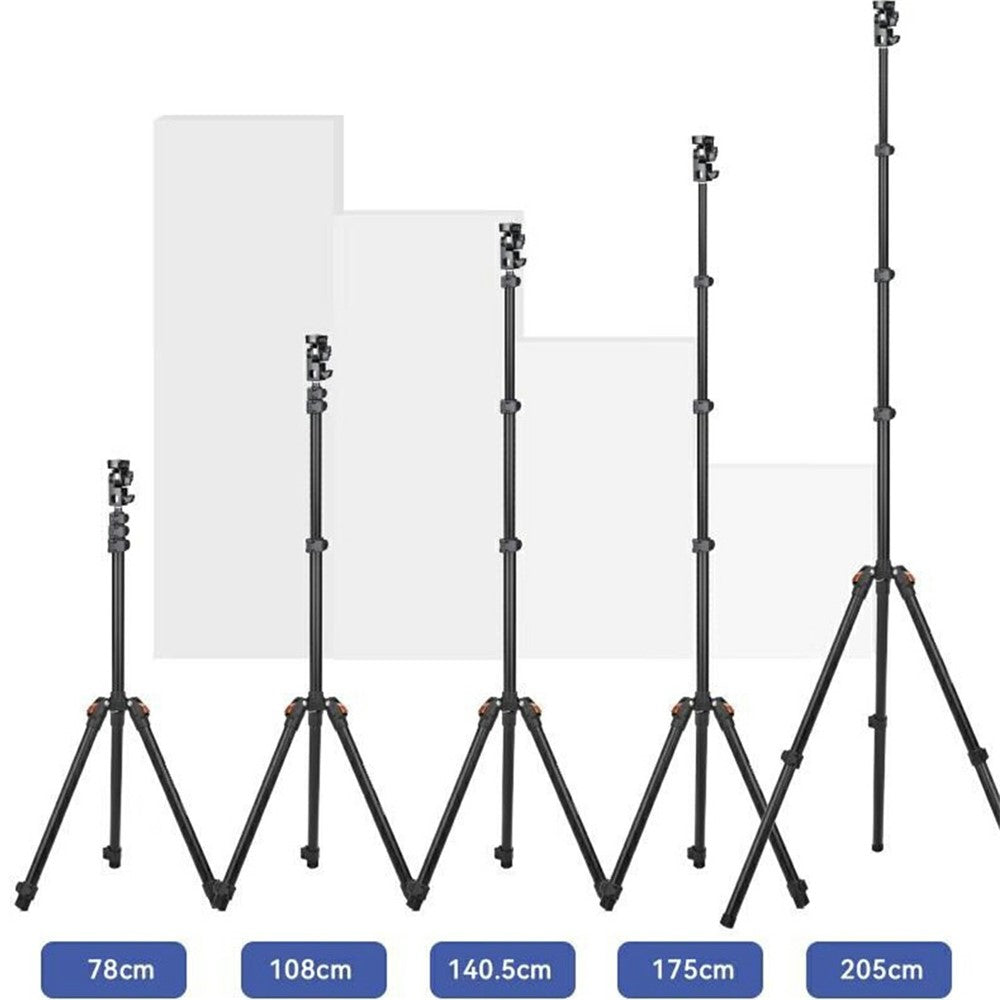 YUNTENG VCT-5228 Portable Light Stand Phone Vlog Photography Live Streaming Aluminum Alloy Extendable Tripod