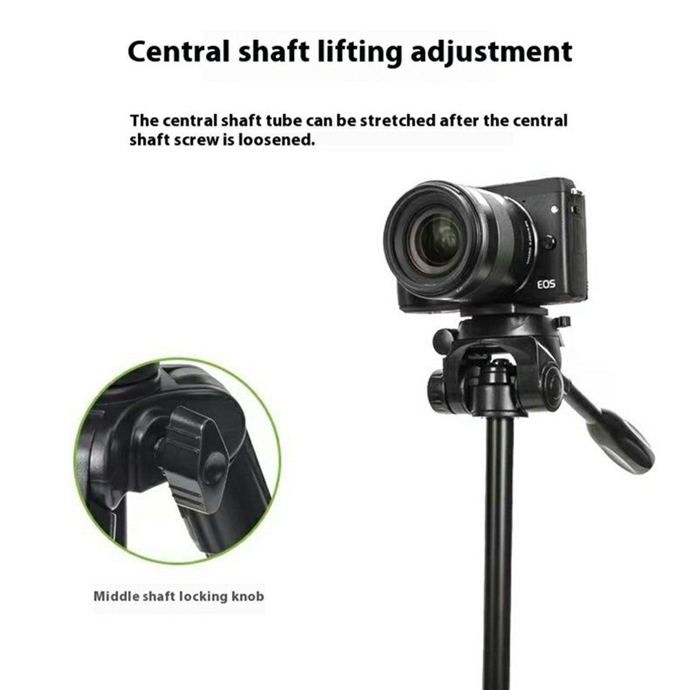 YUNTENG VCT-6828RM Camera Phone Tripod Stand Vlog Video Bluetooth-Compatible Selfie Live Streaming Photography Bracket