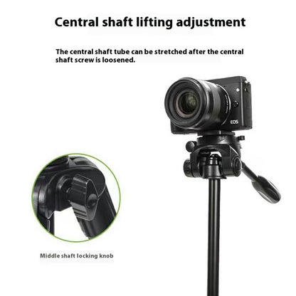 YUNTENG VCT-6828RM Camera Phone Tripod Stand Vlog Video Bluetooth-Compatible Selfie Live Streaming Photography Bracket