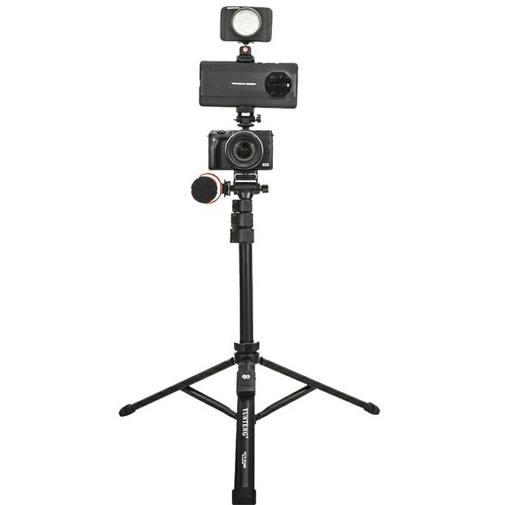 YUNTENG VCT-91666L Camera Tripod Vlog Video Stand Selfie Stick Phone Bluetooth-Compatible Live Streaming Bracket
